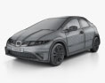 Honda Civic TypeR 2011 Modelo 3D wire render