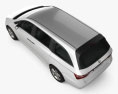 Honda Odyssey 2015 3D模型 顶视图