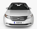 Honda Odyssey 2015 3D模型 正面图