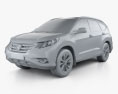 Honda CR-V 2015 Modèle 3d clay render