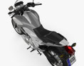 Honda NC700X 2012 3D-Modell Draufsicht