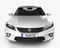 Honda Accord coupe 2016 3d model front view