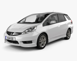 3D model of Honda Fit (Jazz) Shuttle 2015