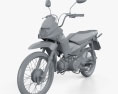 Honda POP 100 2012 3d model clay render