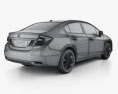 Honda Civic 세단 2015 3D 모델 