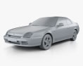 Honda Prelude (BB5) 1997 3d model clay render
