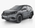 Honda CR-V EU 2015 3d model wire render