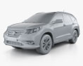 Honda CR-V EU 2015 3d model clay render