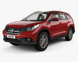Honda CR-V EU with HQ interior 2015 3D model