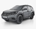 Honda CR-V US con interni 2012 Modello 3D wire render