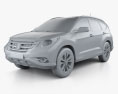 Honda CR-V US avec Intérieur 2012 Modèle 3d clay render