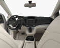 Honda CR-V US con interni 2012 Modello 3D dashboard