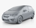 Honda Fit (Jazz) 2016 3D模型 clay render
