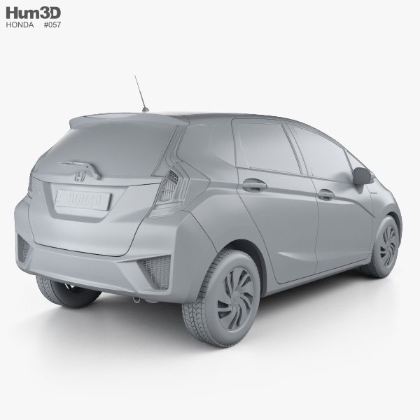 Honda Fit (Jazz) 2016 3D model - Vehicles on Hum3D