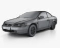 Honda Accord coupe 2002 3D模型 wire render