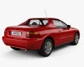 Honda Civic del Sol 1998 3d model back view