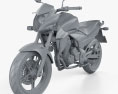 Honda CB300R 2014 3d model clay render