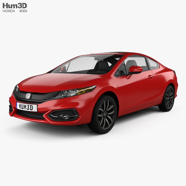 Honda Civic 쿠페 2017 3D 모델 