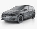 Honda Stream RSZ 2014 3D-Modell wire render