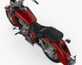 Honda Shadow Aero 750 2013 3D模型 顶视图
