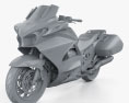 Honda ST1300 2013 3D 모델  clay render