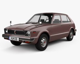 Honda Civic 4-door 1976 3D model