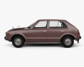 Honda Civic 4 porte 1976 Modello 3D vista laterale