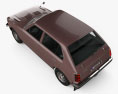 Honda Civic 4ドア 1976 3Dモデル top view