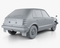 Honda Civic 4ドア 1976 3Dモデル