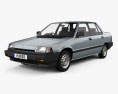 Honda Civic sedan 1983 3d model