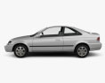 Honda Civic coupe 2000 3d model side view