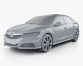 Honda Spirior Concept 2017 3d model clay render