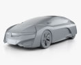 Honda FCEV 2017 3d model clay render