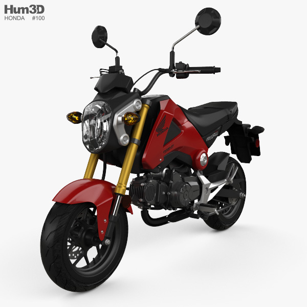 Honda Grom 125 2014 3D model