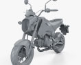 Honda Grom 125 2014 3d model clay render