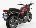 Honda CB 1100 2010 3D模型 后视图