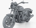 Honda CB 1100 2010 3D模型 clay render