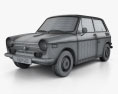 Honda N600 1970 3D модель wire render