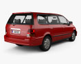 Honda Odyssey (RA1) 1999 3d model back view