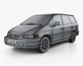 Honda Odyssey (RA1) 1999 3d model wire render