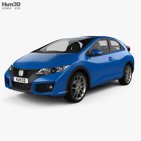 Honda Civic Fließheck 2015 3D-Modell