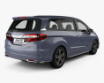 Honda Odyssey Absolute 2017 3d model back view