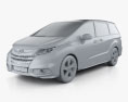 Honda Odyssey Absolute 2017 3d model clay render