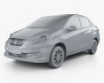 Honda Brio Amaze 2015 3d model clay render