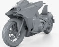 Honda NM4 Vultus 2014 3d model clay render