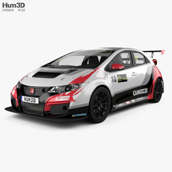 Honda Civic Type-R TCR 2015 3D-Modell
