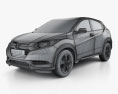 Honda HR-V LX 2018 3D 모델  wire render