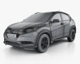 Honda HR-V EX-L (BR) 2018 3D модель wire render