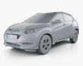 Honda HR-V EX-L (BR) 2018 3Dモデル clay render