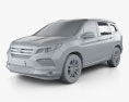 Honda Pilot Elite 2019 3D 모델  clay render